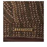 Кепка STETSON арт. 6870702 HATTERAS HERRINGBONE VIRGIN WOOL (оливковый / бежевый)