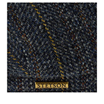 Кепка STETSON арт. 6870702 HATTERAS HERRINGBONE VIRGIN WOOL (синий / коричневый / желтый)