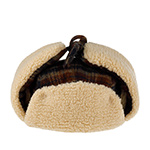 Шапка STETSON арт. 9290308 BOMBER CAP WOOL CHECK (синий / бежевый)