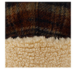 Шапка STETSON арт. 9290308 BOMBER CAP WOOL CHECK (синий / бежевый)