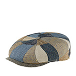 Кепка STETSON арт. 6843908 HATTERAS PATCHWORK (синий / бежевый)