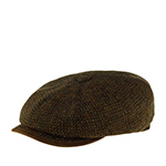 Кепка STETSON арт. 6840814 HATTERAS VIRGIN WOOL HARRIS TWEED (бежевый / оливковый)
