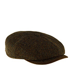 Кепка STETSON арт. 6840814 HATTERAS VIRGIN WOOL HARRIS TWEED (бежевый / оливковый)