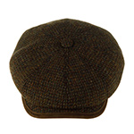 Кепка STETSON арт. 6840814 HATTERAS VIRGIN WOOL HARRIS TWEED (бежевый / оливковый)