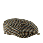 Кепка STETSON арт. 6890203 IRISH CAP HOUNDSTOOTH HARRIS TWEED (бежевый / синий)