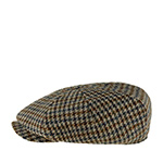 Кепка STETSON арт. 6890203 IRISH CAP HOUNDSTOOTH HARRIS TWEED (бежевый / синий)