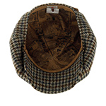 Кепка STETSON арт. 6890203 IRISH CAP HOUNDSTOOTH HARRIS TWEED (бежевый / синий)