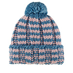 Шапка STETSON арт. 8599394 BEANIE STRIPES W POMPOM STETSON FREESTYLE (голубой / розовый)