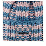 Шапка STETSON арт. 8599394 BEANIE STRIPES W POMPOM STETSON FREESTYLE (голубой / розовый)