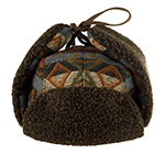 Шапка STETSON арт. 9290901 BOMBER CAP ETHNIC JACQUARD (синий / бежевый / красный)
