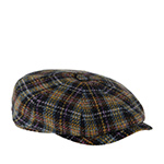 Кепка STETSON арт. 6840348 HATTERAS CHECK HARRIS TWEED (синий / желтый / фиолетовый)