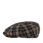 Кепка STETSON арт. 6840348 HATTERAS CHECK HARRIS TWEED (синий / желтый / фиолетовый)