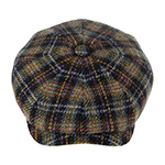 Кепка STETSON арт. 6840348 HATTERAS CHECK HARRIS TWEED (синий / желтый / фиолетовый)