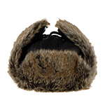 Шапка STETSON арт. 9297303 BOMBER CAP COWHIDE (темно-коричневый)