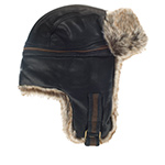 Шапка STETSON арт. 9297303 BOMBER CAP COWHIDE (темно-коричневый)