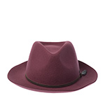 Шляпа STETSON арт. 2118110 FEDORA WOOLFELT (малиновый)