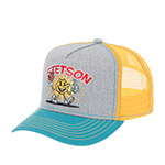 Бейсболка STETSON арт. 7761183K TRUCKER CAP FUN (серый / бирюзовый)