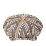 Кепка STETSON арт. 6843714 HATTERAS LINEN STRIPE (синий / бежевый / коричневый)