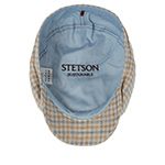 Кепка STETSON арт. 6870204 HATTERAS LINEN/COTTON CHECK SUSTAINABLE (кремовый / голубой)