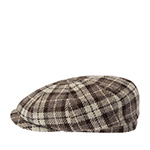 Кепка STETSON арт. 6840344 HATTERAS SUSTAINABLE HARRIS TWEED UNDYED VIRGIN WOOL (светло-серый / коричневый / белый)