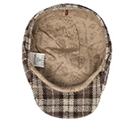 Кепка STETSON арт. 6840344 HATTERAS SUSTAINABLE HARRIS TWEED UNDYED VIRGIN WOOL (светло-серый / коричневый / белый)