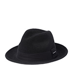 Шляпа STETSON арт. 1398127 PLAYER WOOLFELT SUEDE (черный)