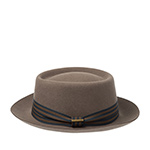 Шляпа STETSON арт. 1698111 PORK PIE WOOLFELT (коричневый / серый)