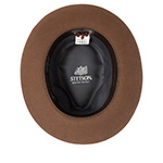 Шляпа STETSON арт. 2118222 FEDORA FURFELT BEAVERBLEND (коричневый)