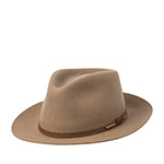 Шляпа STETSON арт. 2138105 FEDORA WOOLFELT (светло-коричневый)