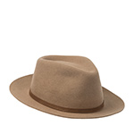 Шляпа STETSON арт. 2138105 FEDORA WOOLFELT (светло-коричневый)