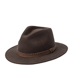 Шляпа STETSON арт. 2598150 TRAVELLER WOOLFELT (темно-коричневый)