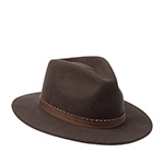 Шляпа STETSON арт. 2598150 TRAVELLER WOOLFELT (темно-коричневый)