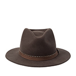 Шляпа STETSON арт. 2598150 TRAVELLER WOOLFELT (темно-коричневый)