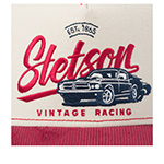 Бейсболка STETSON арт. 7741139 TRUCKER CAP VINTAGE RACING (бордовый / бежевый)