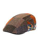 Кепка STETSON арт. 6170903 IVY CAP PATCHWORK (коричневый / оранжевый / синий)