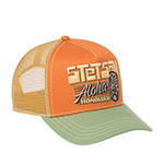 Бейсболка STETSON арт. 7741167 TRUCKER CAP HONOLULU (оранжевый / светло-зеленый)