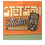 Бейсболка STETSON арт. 7741167 TRUCKER CAP HONOLULU (оранжевый / светло-зеленый)