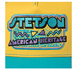 Бейсболка STETSON арт. 7741175 TRUCKER CAP 90S (желтый / бирюзовый)