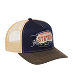 Бейсболка STETSON арт. 7741178 TRUCKER CAP COWBOY COFFEE (темно-синий / оливковый)