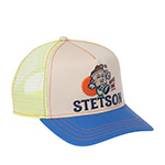 Бейсболка STETSON арт. 7741179 TRUCKER CAP BARISTA COFFEE TIME (бежевый / синий)