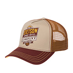 Бейсболка STETSON арт. 7741180 TRUCKER CAP BARISTA COMPANY (бежевый / бордовый)