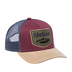 Бейсболка STETSON арт. 7741168 TRUCKER CAP EXPLORER CO. (бордовый / бежевый)