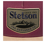 Бейсболка STETSON арт. 7741168 TRUCKER CAP EXPLORER CO. (бордовый / бежевый)