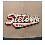 Бейсболка STETSON арт. 7771116 BASEBALL CAP RETRO (бежевый / темно-зеленый)