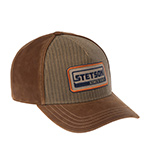 Бейсболка STETSON арт. 7751501 TRUCKER CAP COTTON LINEN STRIPE (оливковый / коричневый)