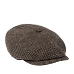 Кепка STETSON арт. 6870818 HATTERAS VIRGIN WOOL (коричневый / черный)