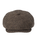 Кепка STETSON арт. 6870818 HATTERAS VIRGIN WOOL (коричневый / черный)
