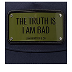 Бейсболка JOHN HATTER арт. 1-1028-U00 The Truth Is I Am Bad (синий)