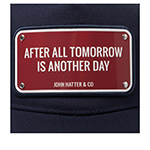 Бейсболка JOHN HATTER арт. 1-1038-U00 After All Tomorrow Is Another Day (темно-синий)