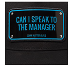 Бейсболка JOHN HATTER арт. 1-1042-U00 Can I Speak To The Manager (черный)
